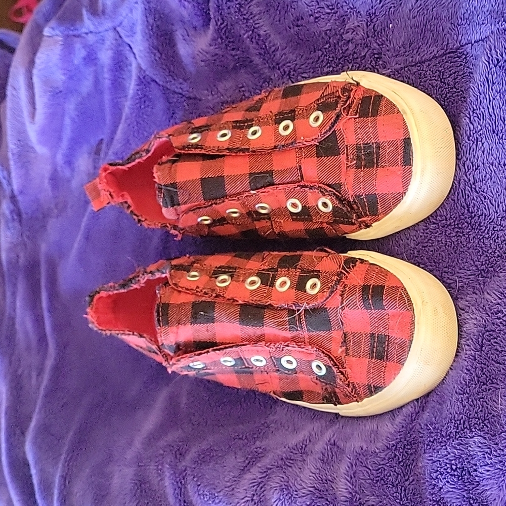 Corkys Buffallo Plaid shoes